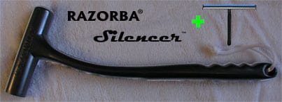 razorba silencer back shaver black