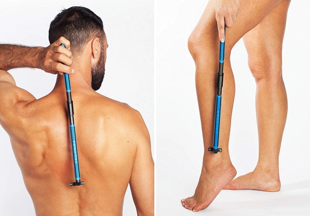 man and women using evolve body razor