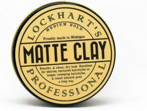 front of jar of matte clay