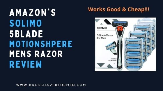 solimo 5 blade motionshpere men's razor review