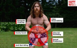 man flexing highlighting benefits