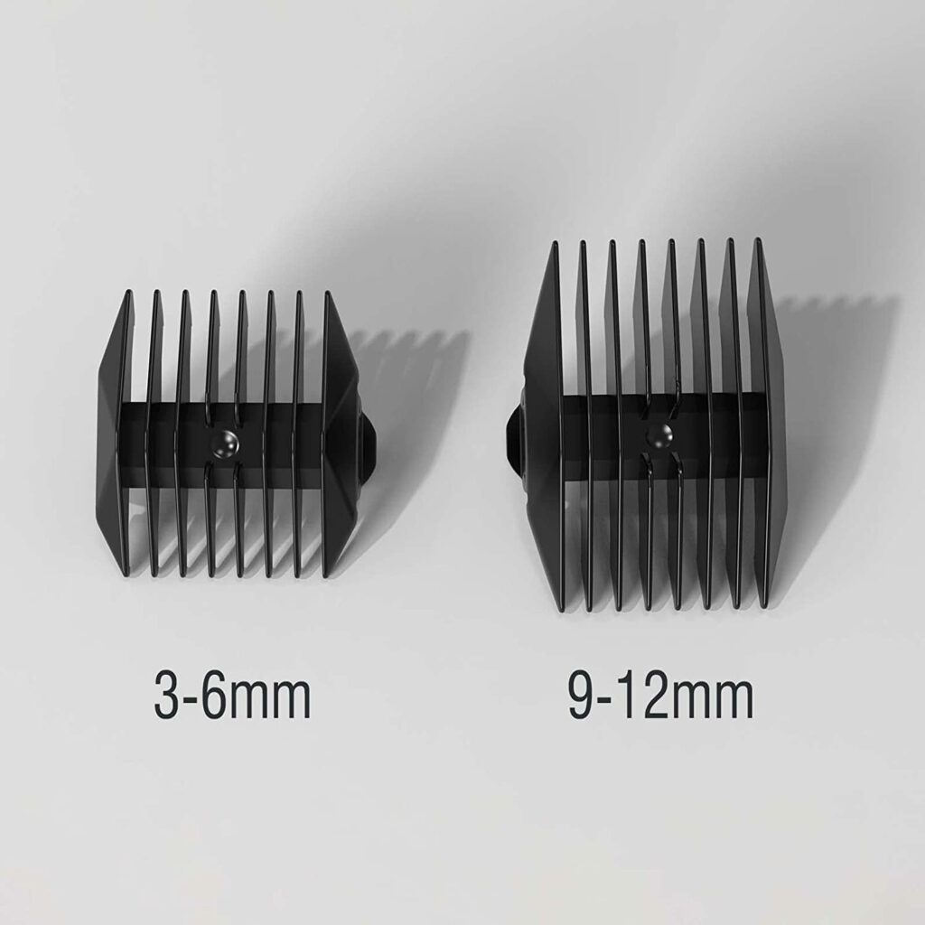 two black guide combs