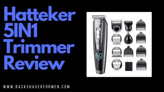 hatteker 5 in 1 rechargeable hair clipper rfc-588 review
