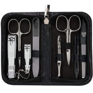 various nail trimmers in a kit