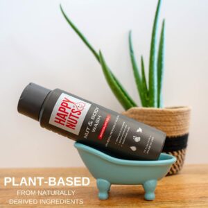 body wash bottle and aloe plant