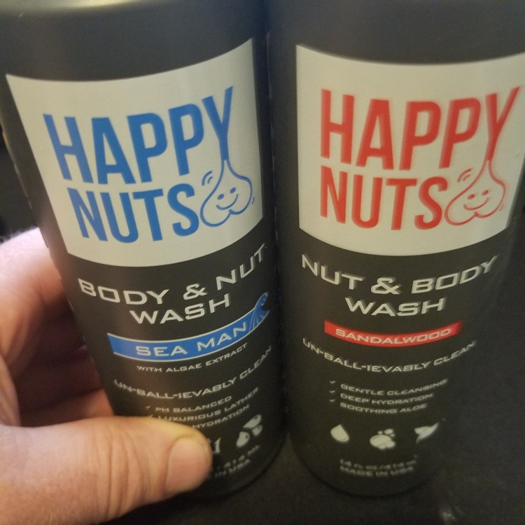 happy nuts nut & body wash 2 bottles