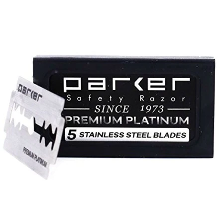 a black pack of safety razors