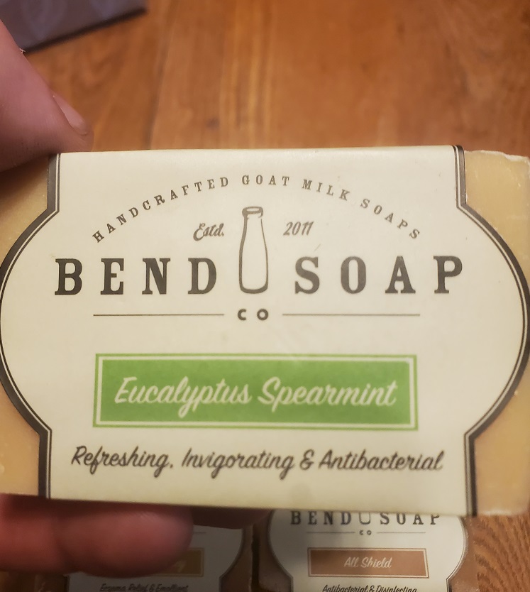 bar of soap in hand