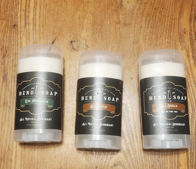 three sticks of deodorant