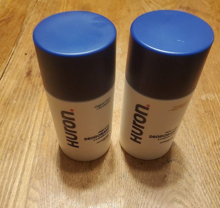 two sticks of deodorant