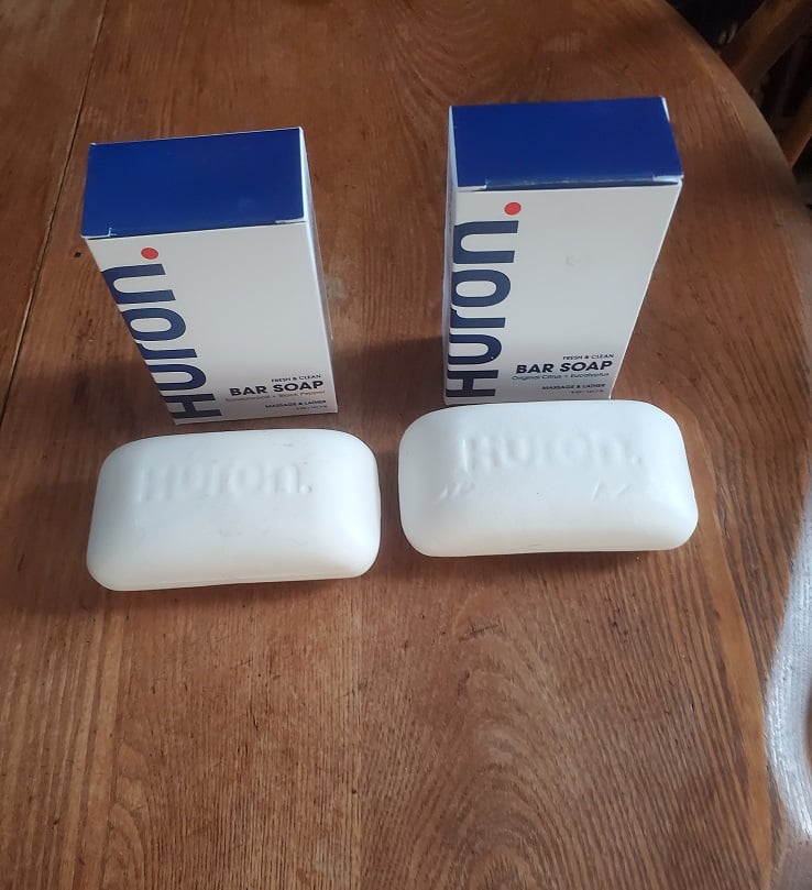 two bars of soap