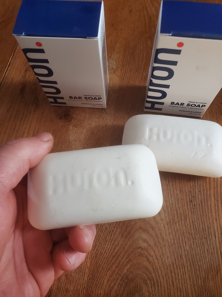 hand holding soap