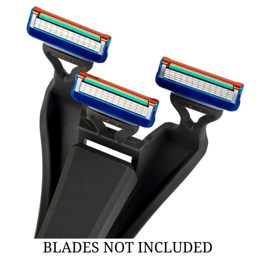 three blades on head of back shaver
