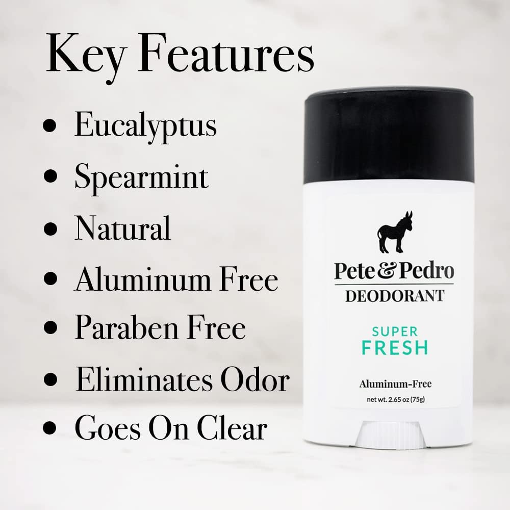 pete & pedro deodorant features
