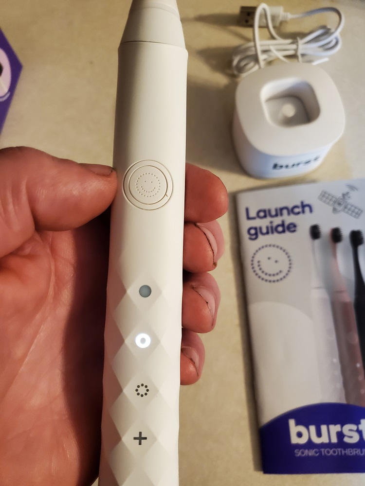 holding burst electric toothbrush