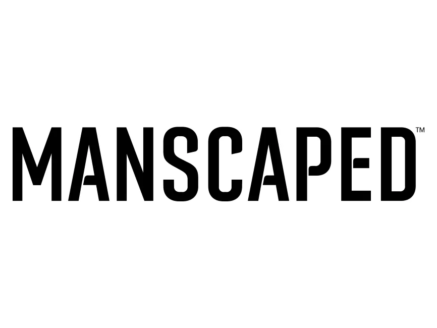 manscaped logo black & white