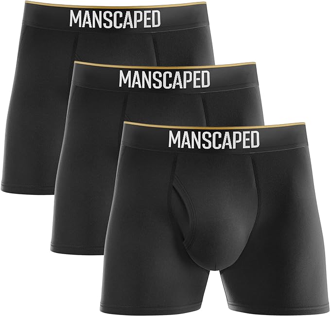manscaped boxers 2.0 3 pack black
