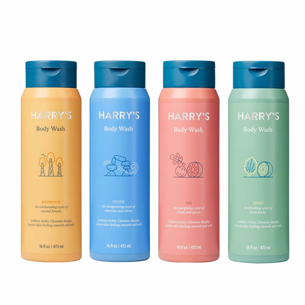 harry's body wash 4 pack