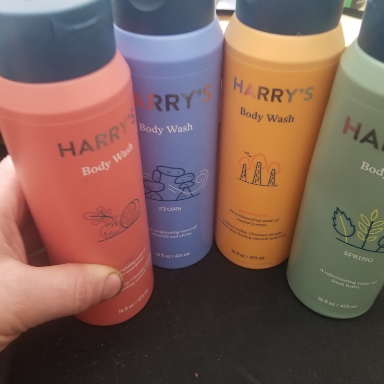 harry's body wash 4 bottles