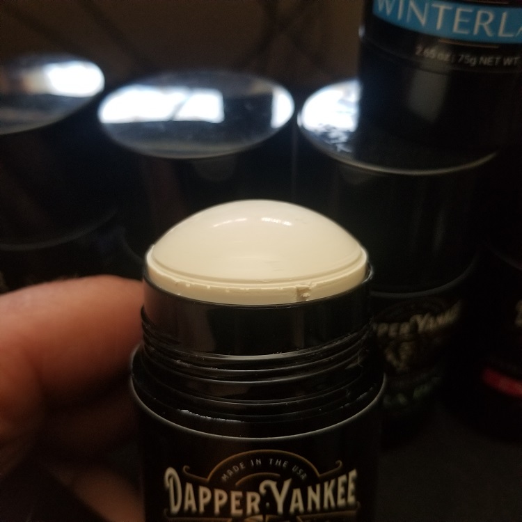 dapper yankee deodorant up close